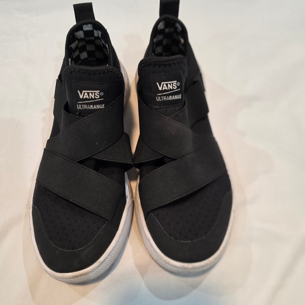 Vans UltraRange Gore Shoes Women 9 Men 7.5 Black Good Slip On Elastic Strap